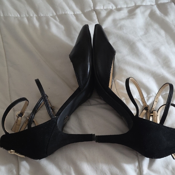 Liz Claiborne Elegant Black Heels with Straps Size 11 - Picture 4 of 10